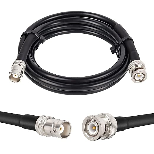 MOOKEERF BNC Male to BNC Female Coaxial Cable 50 ohm RG8X Coax Ultra Low Loss by MOOKEERF