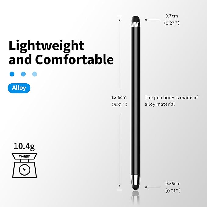 10 PCS Stylus, Stylus Pen for Touchscreen, Stylus 2-in-1 High Sensitivity & - Image 3