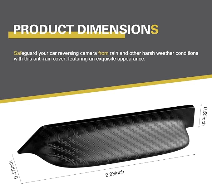 Car Rear View Camera Cover, Anti-rain Backup Camera Cover, 360 Degree Cars Rain - Image 2
