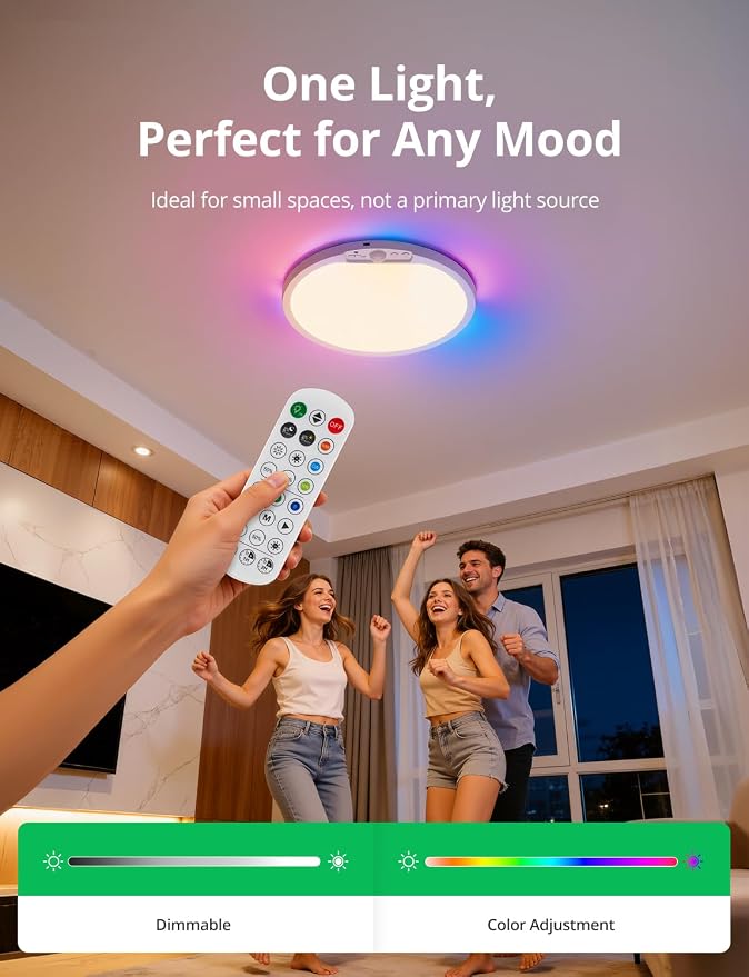 Bojim 10000mAh Battery Operated Ceiling Light - Image 7