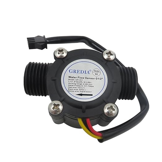 1/2" Water Flow Sensor Food-Grade Switch Hall Effect Flowmeter Fluid Meter - Image 4