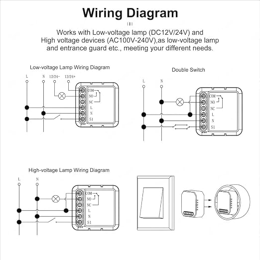 1 Channel DC 12V 24V AC 100/240V Tuya Smart Life App Dry Contact Zigbee Smart - Image 4