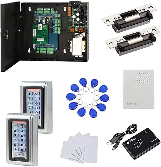 Waterproof Metal Keypad Reader Standard North American Strike Lock TCPIP 2 by MENGQI-CONTROL