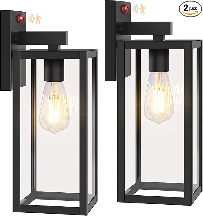 BesLowe Upgraded Motion Sensor Outdoor Wall Lights, 15” Dusk to Dawn Porch by BringYouBrightFuture