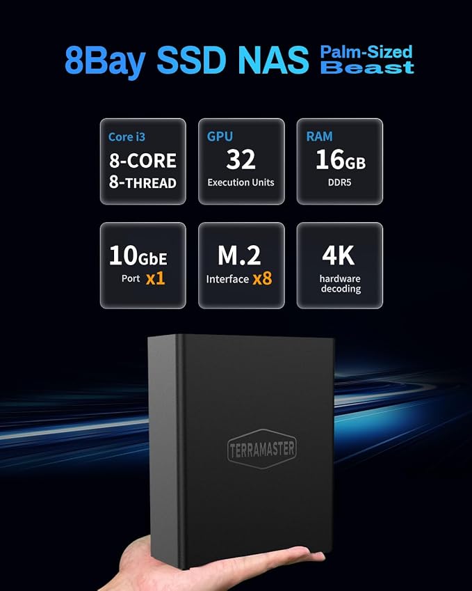 TERRAMASTER F8 SSD Plus NAS - Image 2