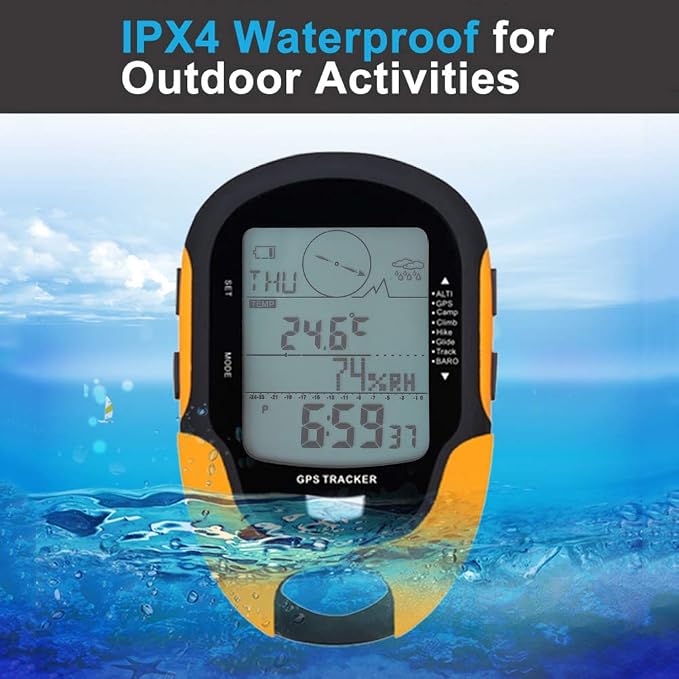 Multifunction Digital Altimeter, Waterproof Handheld GPS Navigator Tracker - Image 4