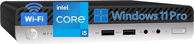 HP Mini PC, Intel Core i5-9500T, 16GB DDR4 RAM, 512GB SSD, 2X DisplayPort | Ultra-Mini Design Desktop Computer, Idea for Web Browsing, Video Editing & Coding, Keyboard & Mouse Included, Windows 11 Pro by Unknown