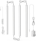 ASOKO Under Cabinet Led Light Plug in, Dimmable Cold White 5000K, 4 Pack 12 by ASOKO