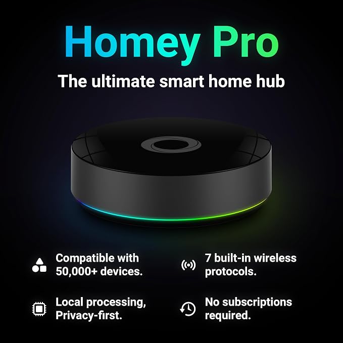 Homey Pro | Smart Home Hub for Home Automation – Features Z-Wave Plus, Matter & - Image 2