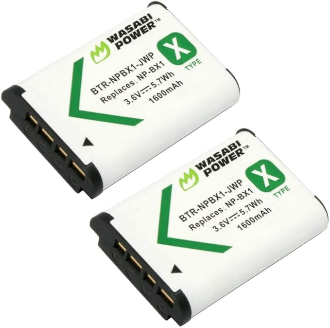 Wasabi Power NP-BX1 Battery for Sony NP-BX1/M8, ZV-1 II, Cyber-Shot DSC-HX95 by WasabiPower