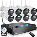 【90ft Super Night Vision】 5MP Outdoor Wireless Security Camera System, Wireless by WEILAILIFE