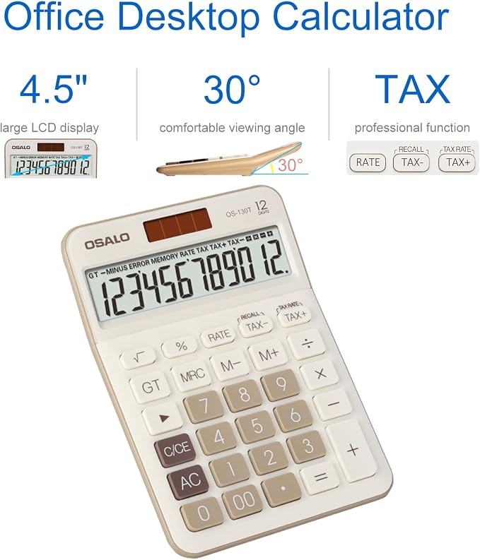 Pendancy 12 Digit Office Calculator Desktop - Image 3