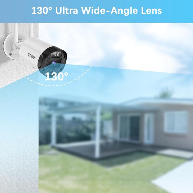 【90ft Super Night Vision】 5MP Outdoor Wireless Security Camera System, Wireless - Image 3