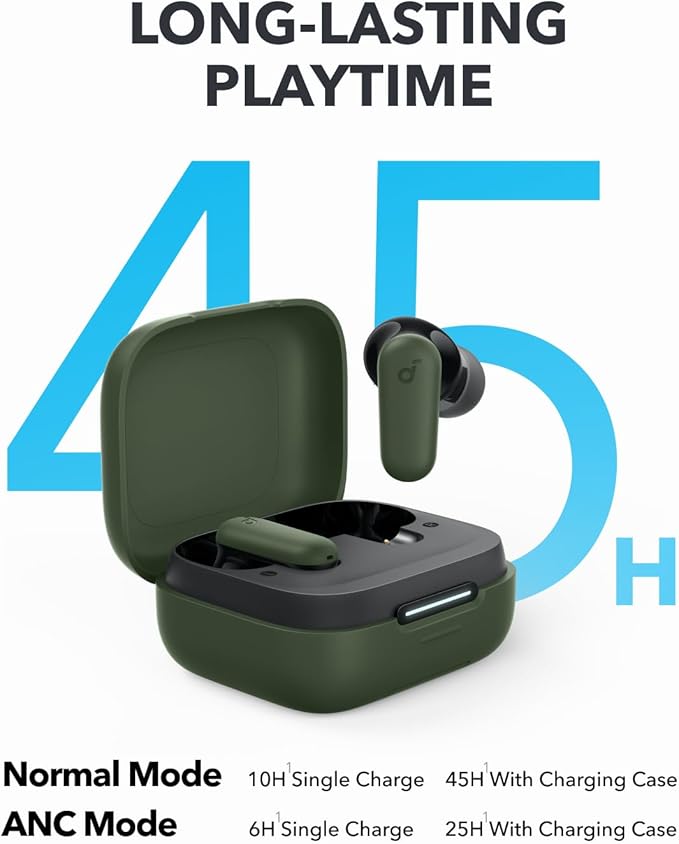 Soundcore P30i by Anker Noise Cancelling Earbuds, Hands-Free Viewing | Strong and Smart Noise Cancelling, Powerful Bass, 45H Playtime, 2-in-1 Case and Phone Stand, IP54, Bluetooth 5.4 - Image 4