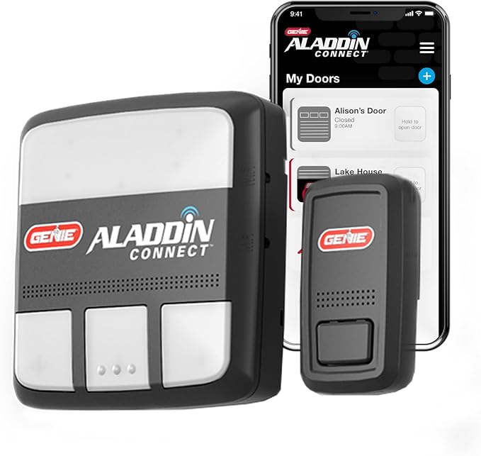 Genie Aladdin Connect Smartphone Garage Door Opener – Monitor, Open & Close by GENIE