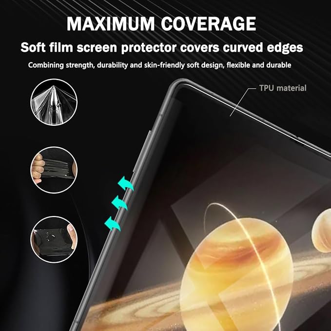 2 Pack for Honor Magic V3 Inner Screen Protector Flexible TPU Film Not Tempered - Image 4