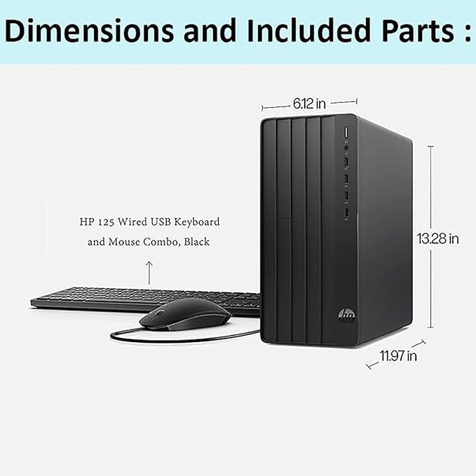 HP 2026 Desktop Computers, Intel 13th CPU up to 4.5GHz, 32GB RAM, 1TB SSD | UHD Graphics 770, WiFi Adapter, HDMI, Keyboard & Mouse, Windows 11 Home, Tower PC for Home & Business - Image 6