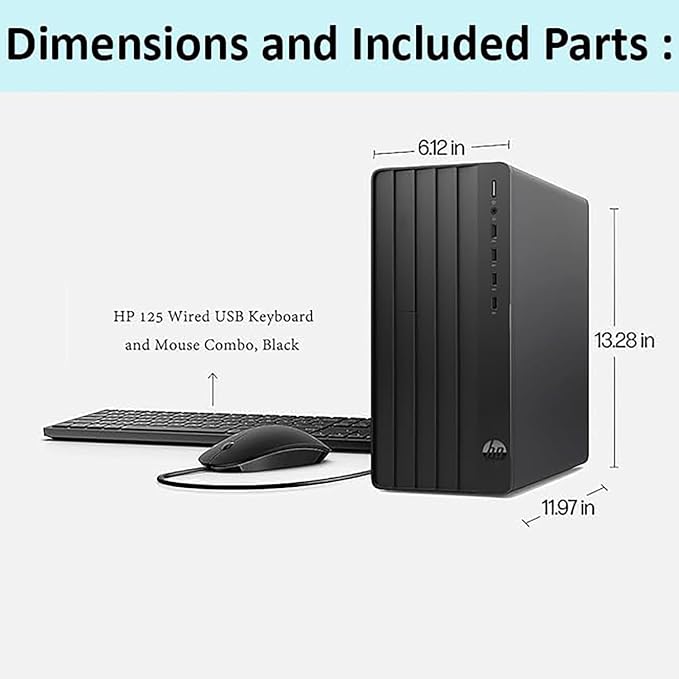 HP Desktop Computer 2026 Tower for Home Student & Business, 13th Gen Intel Quad-Core Processor, 64GB DDR4 RAM, 2TB PCIe SSD, WiFi Adapter, VGA, RJ-45, HDMI, Keyboard and Mouse, Windows 11 Home - Image 5