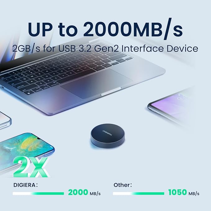 DIGIERA 2TB Magnetic Portable SSD, External Solid State Drives - Image 4