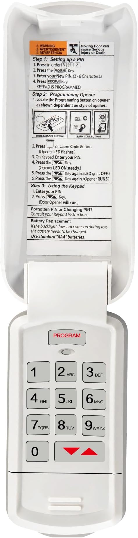 Avisontek GK-BX for Wireless Genie Garage Door Opener Keypad, Replacement for by Avisontek
