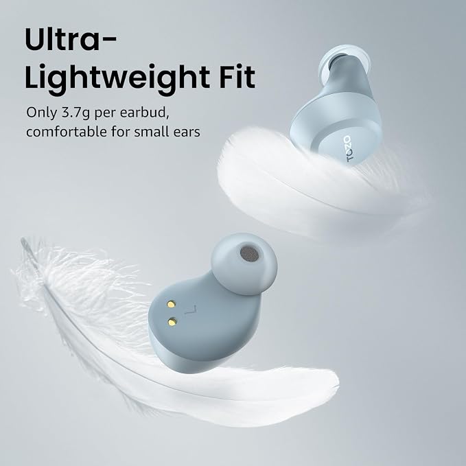 TOZO A1 Wireless Earbuds Bluetooth 5.3 Light Weight in Ear Headphones | IPX5 Waterproof, 2 Mics for AI Calls, Immersive Premium Sound Bass Ear buds with Charging Case, 32 Presets EQ via TOZO App - Image 4