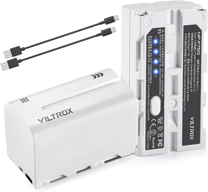 VILTROX NP-F750 Battery 2 Packs, Replacement by ViltroxOfficial