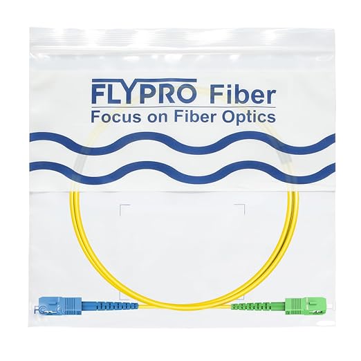 FLYPROFiber- OS2 SC/UPC to SC/APC Fiber Optic Cable 1M/3ft, Single Mode Fiber - Image 7