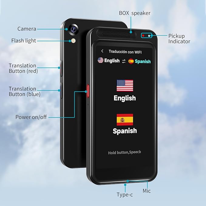Language Translator Device No WiFi Needed, 150+ Languages Translation in Real - Image 7