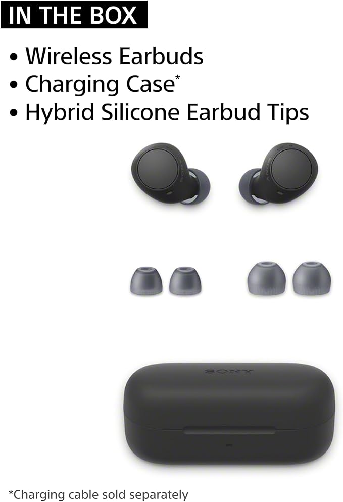 Sony WF-C510 Truly Wireless Bluetooth Earbud Headphones, Butter Yellow | Comfortable & Compact Fit, Up to 22 Hours of Battery, Multipoint Connection, Ambient Sound Mode. IPX4 Water Resistant - Image 5