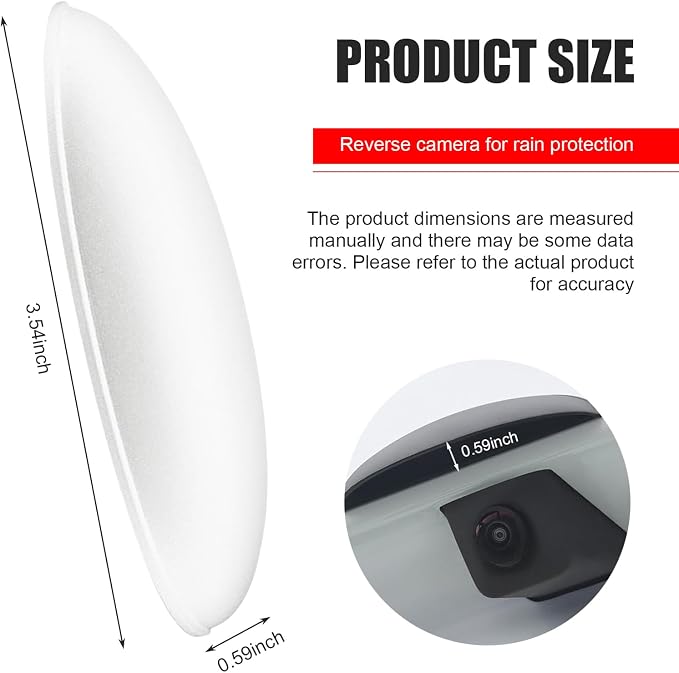 Rear View Camera Rain Cover, Universal Backup Camera Rain Shield, Automotive - Image 2