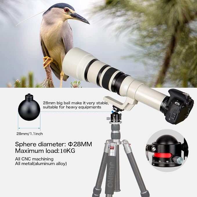 Koolehaoda Mini Ball Head with Arca Quick Release Plate, 360° Panoramic | Φ28mm - Image 7