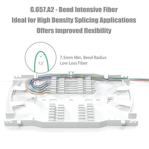 1.5m LC UPC 12 Fibers OS2 Single Mode Bunch Fiber Optic Pigtail, SingleMode - Image 2