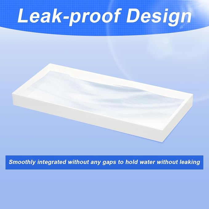 Acrylic Humidifiers Tray for Dreo Humidifier HM311 4L Tank, Leak-Proof Tray for Smart Humidifiers HM311S 4L, Moisture-Proof Tank Floor (Not Include Humidifier) (White, 4L) - Image 3