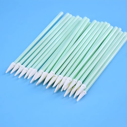 Lint-Free Pointed Foam Swabs for 1.25mm Fiber Optic Connectors, Electronics - Image 4
