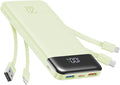 charmast 20000mAh Portable Charger with Built in Cables, 22.5W Travel Power Bank Fast Charging, USB C Cell Phone Battery Pack for iPhone 16/15/14/13/12/11 Series, iPad, Samsung, Android, Tablet by Charmast