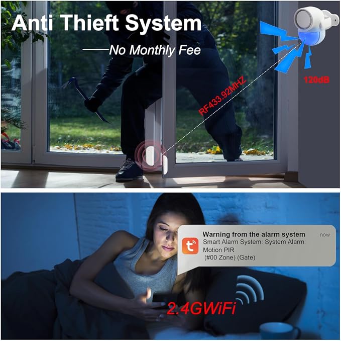 Motion Sensor Alarm, Motion Alarm Indoor - Image 2