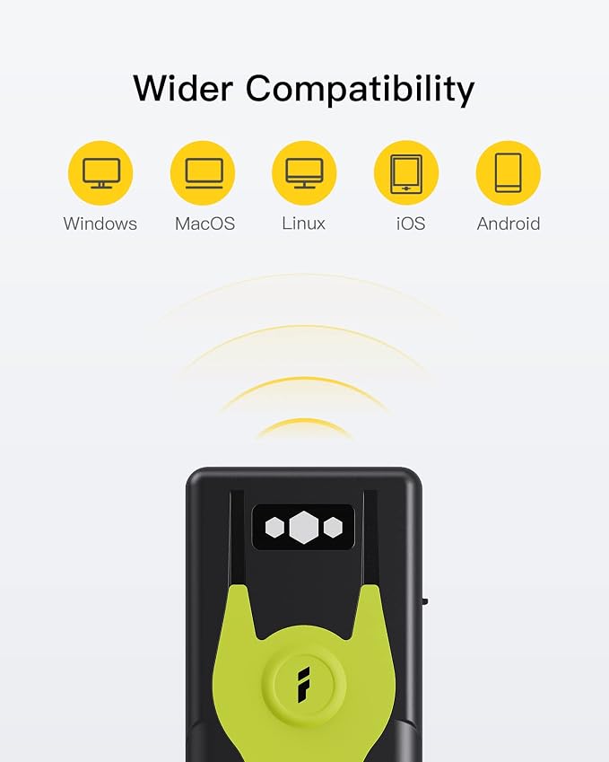 Inateck Mini 2D Barcode Scanner — Bluetooth, 2.4G & USB 3-in-1 Wireless - Image 3