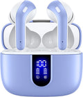 TAGRY Bluetooth Headphones True Wireless Earbuds 60H Playback LED Power Display Earphones with Wireless Charging Case IPX5 Waterproof in-Ear Ear buds with Mic for TV Smart Phone Laptop Computer Sports by TAGRY