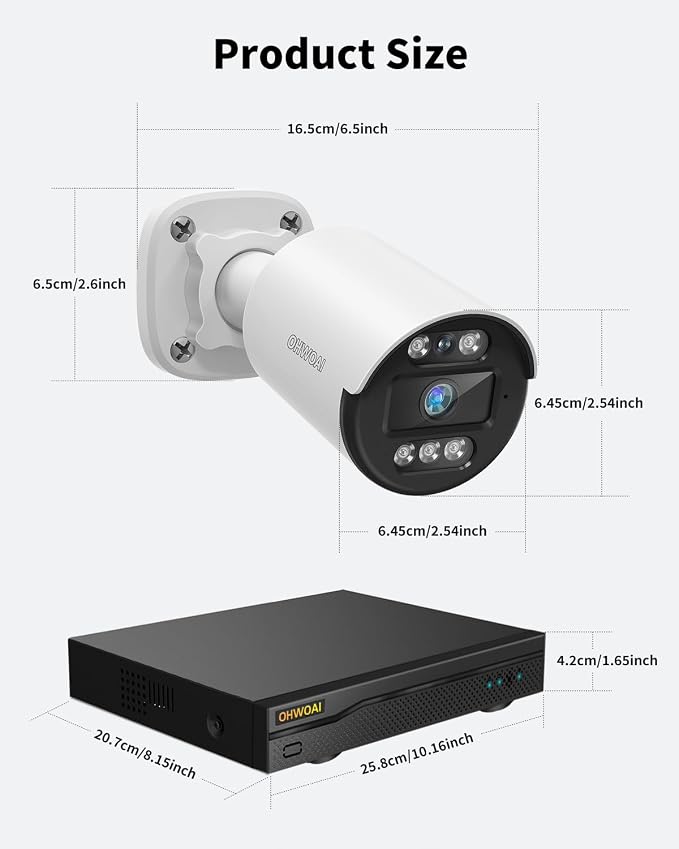《122° Wide-Angle & Ultra 5MP Definition》Outdoor Wired Security Camera System - Image 8