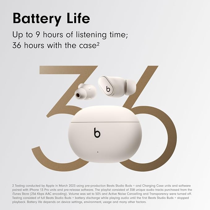 Beats Studio Buds + with Apple 20W USB-C Power Adapter - Ivory - Image 4