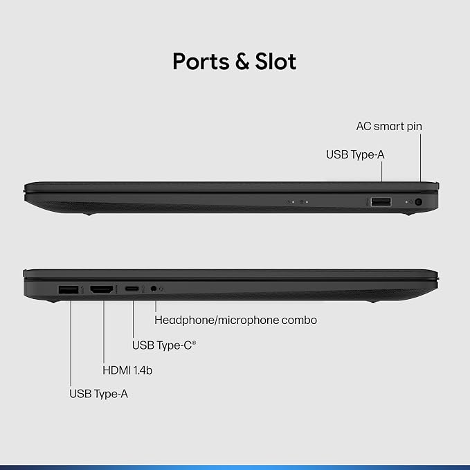 HP 2026 17.3” HD Laptop for Work & Home – 13th Gen Intel i5 Performance with Office 365 for The Web,12GB RAM 256GB SSD, Wi-Fi 6, Windows 11 Pro, Jet Black with Docking Station - Image 7