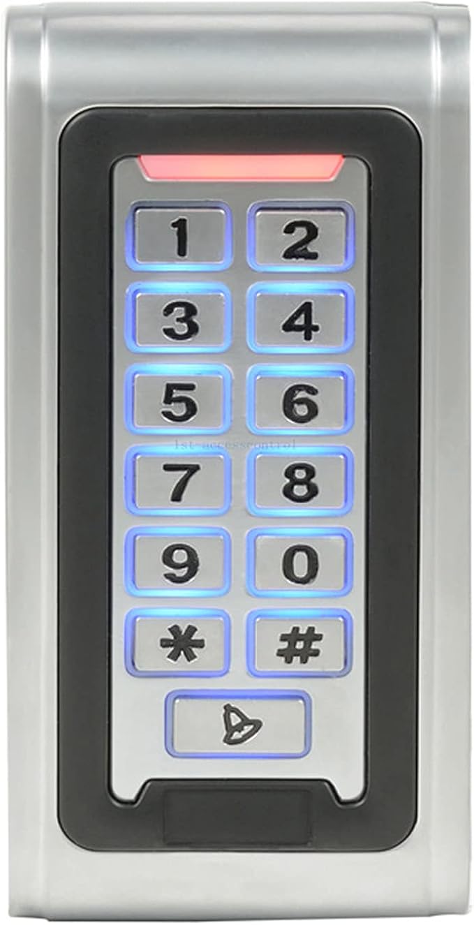 Water Proof Metal Keypad Reader 4 Doors Access Control Kit Outdoor Install - Image 5