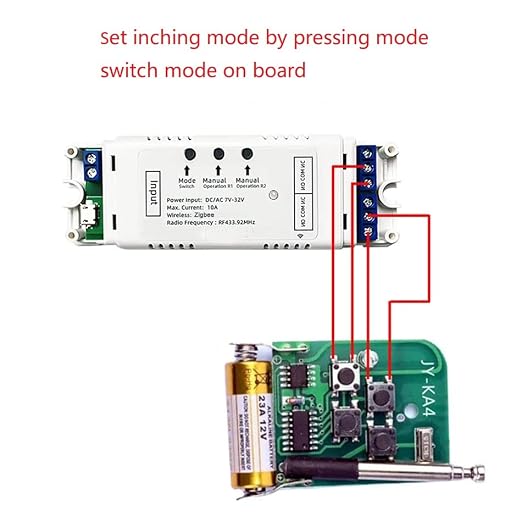 2 Channel 5V 12V ZigBee Smart Relay Switch, Adjustable Self Lock and Momentary - Image 5
