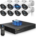 《122° Wide-Angle & Ultra 5MP Definition》Outdoor Wired Security Camera System by OHWOAI