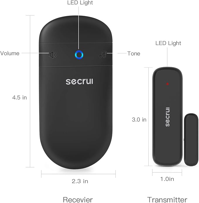 SECRUI Door Chime, Door Open Sensor Chime - Image 6