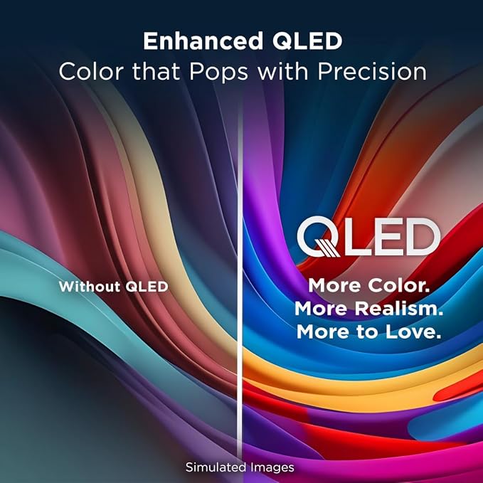 TCL 50" Q51K Q Series Q-LED 4K UHD HDR+ with Google TV Dolby Atmos + DTS Virtual:X, Motion Rate 240, AIPQ Processor, Auto Game Mode, Bluetooth + Free Wall Mount (2025) (Renewed) - Image 10