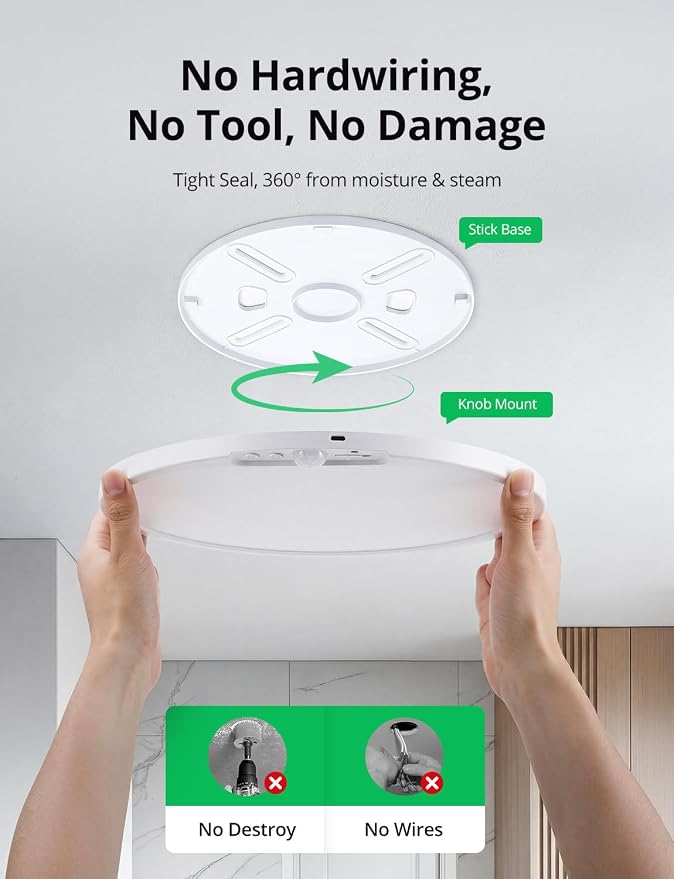 Bojim 10000mAh Battery Operated Ceiling Light - Image 3