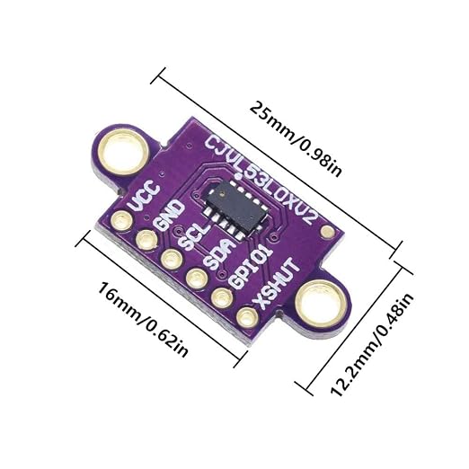 ACEIRMC 2pcs VL53L0X Time-of-Flight Laser Ranging Sensor Breakout 940nm - Image 4