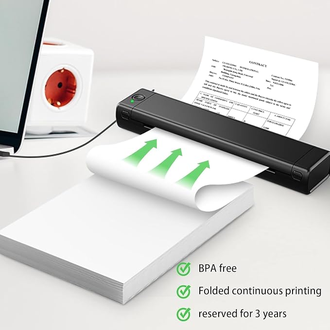 500-Sheet Thermal Printing Paper of Continuous Folded Great Value Pack - Image 3