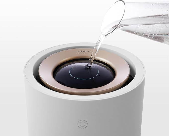 Smartmi Evaporative Humidifiers for Bedroom home, Rainforest Air Humidifier, 3L No Mist Cool Humidifier with Top Fill Design, Smart Humidity Control, Works with HomeKit Alexa Google Assistant - Image 3